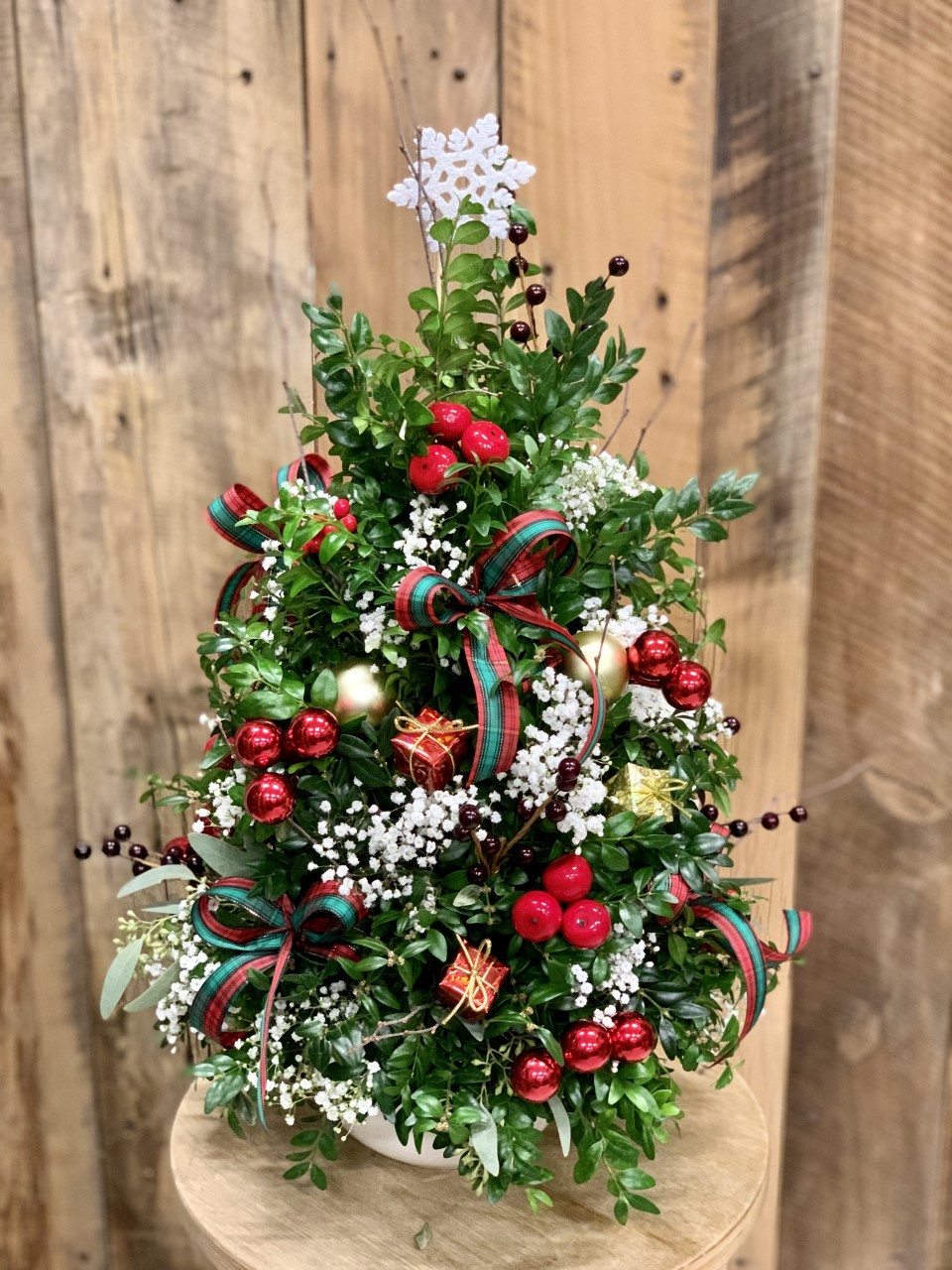 Tabletop Boxwood Tree Christmas Order Online Janda Florist